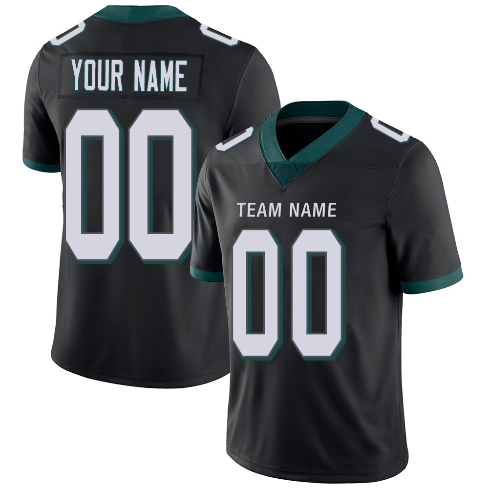 Custom P.Eagles Stitched American Football Jerseys Personalize Birthday Gifts Black Jersey view 5