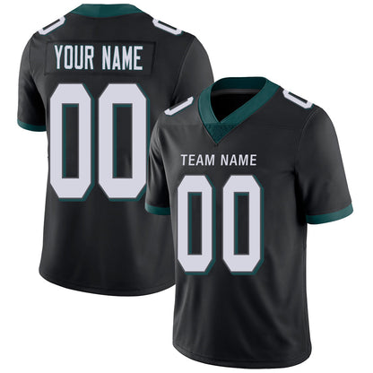 Custom P.Eagles Stitched American Football Jerseys Personalize Birthday Gifts Black Jersey view 5