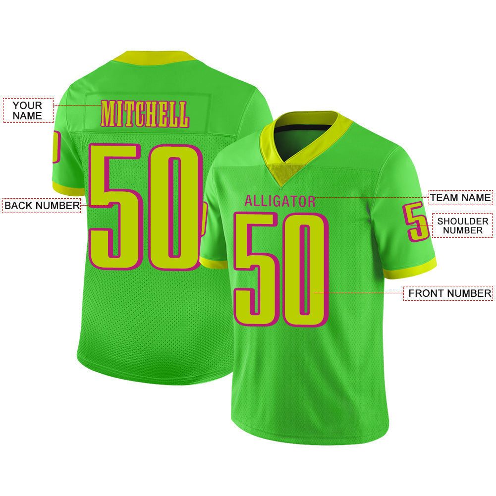 Custom P.Eagles Stitched American Football Jerseys Personalize Birthday Gifts Green Jersey view 2