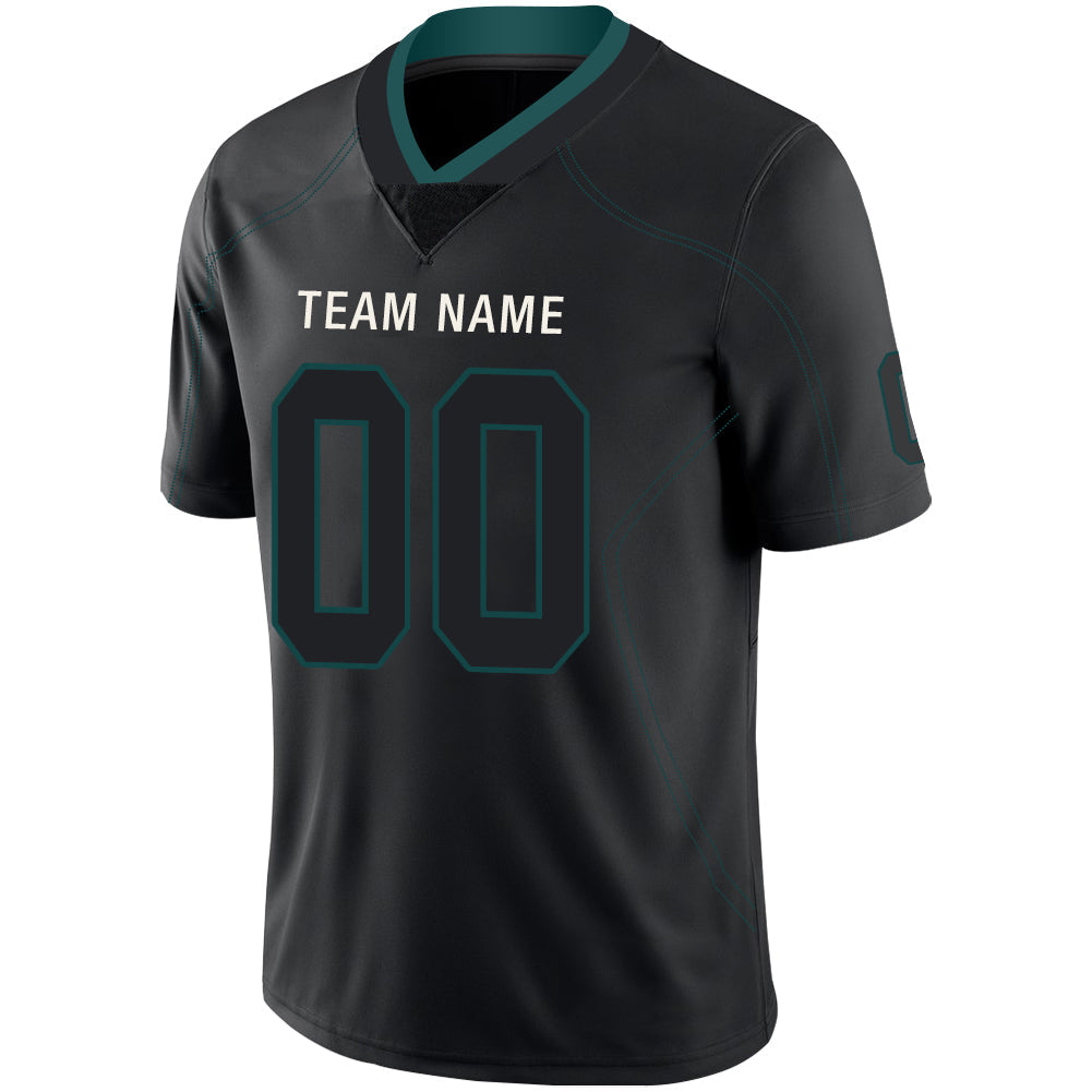 Custom P.Eagles Stitched American Football Jerseys Personalize Birthday Gifts Black Jersey view 4