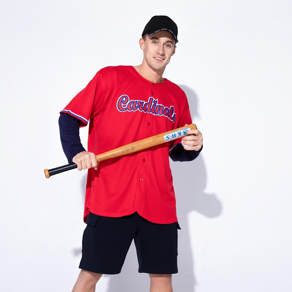 Custom Red White-Royal Baseball Jersey view 2
