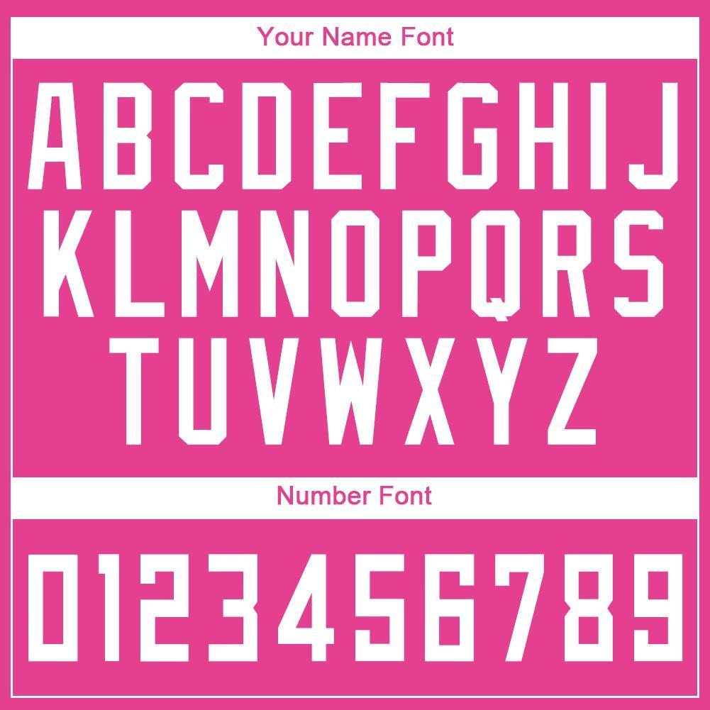 Custom Pink White Round Neck Basketball Uniform Jersey view 4