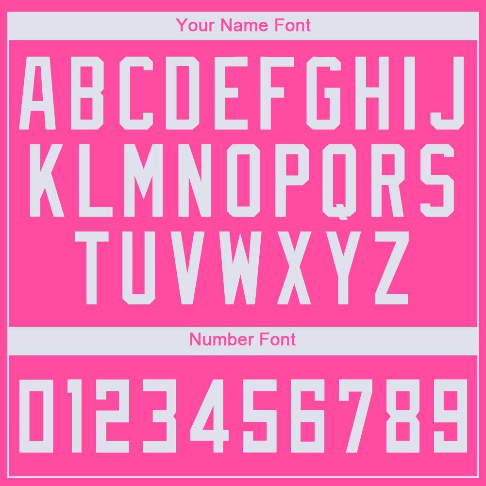 Custom Pink White Round Neck Basketball Jersey view 3