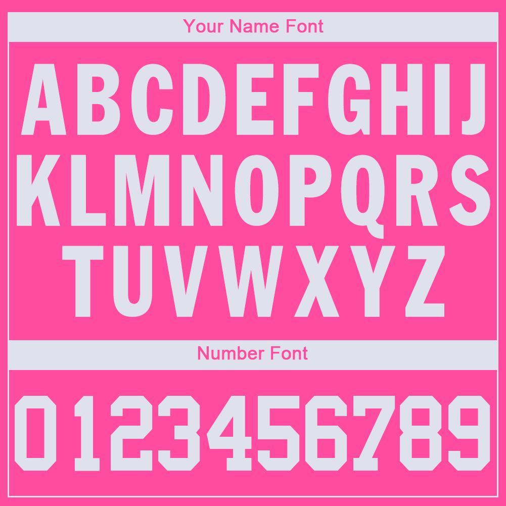 Custom Pink White V-Neck Basketball Jersey view 3