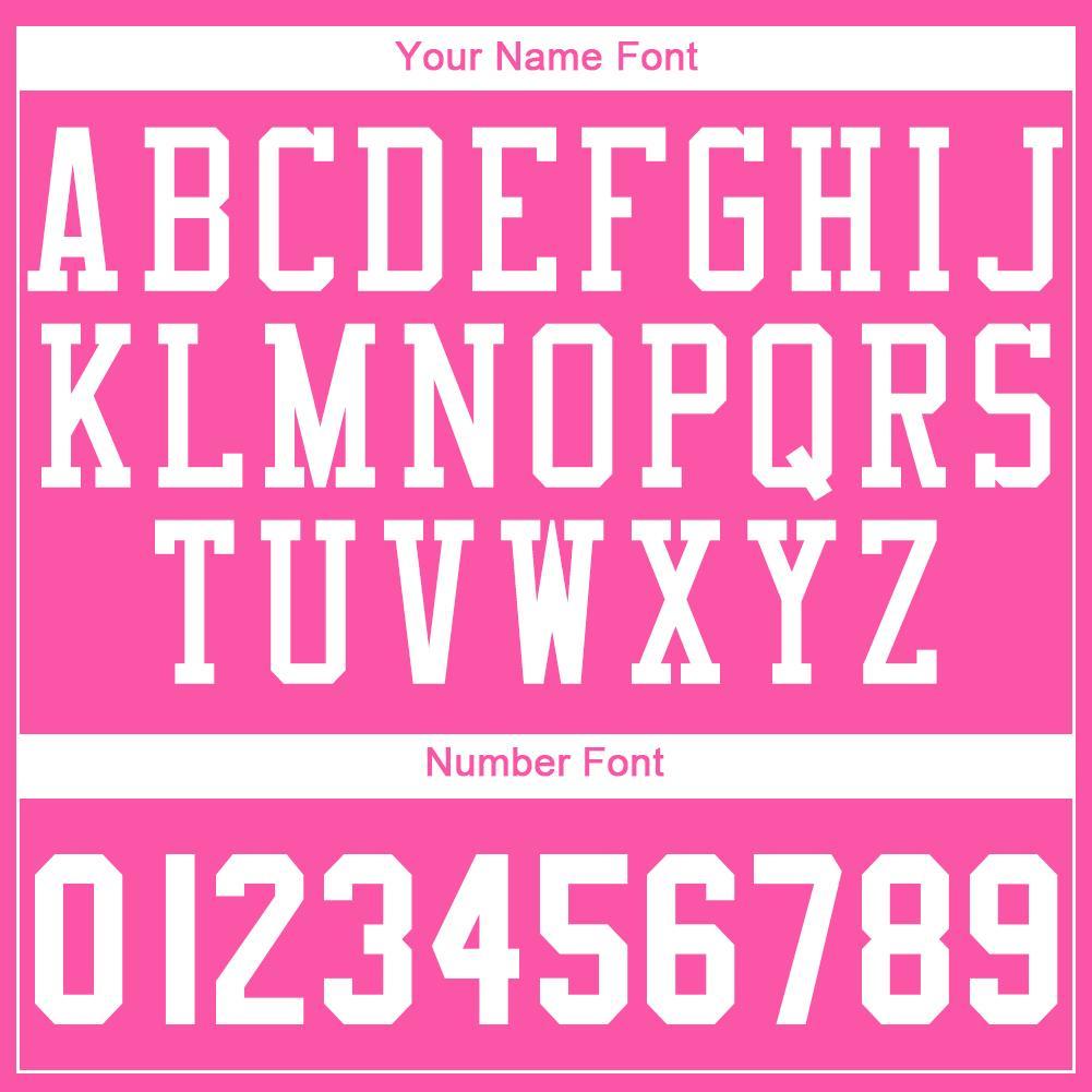 Custom Pink White Round Neck Basketball Uniform Jersey view 4