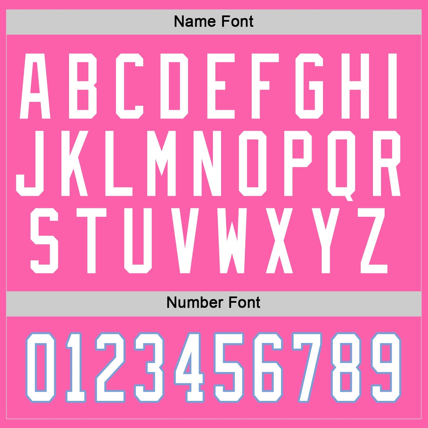 Custom Pink White-Light Blue Hockey Jersey view 5