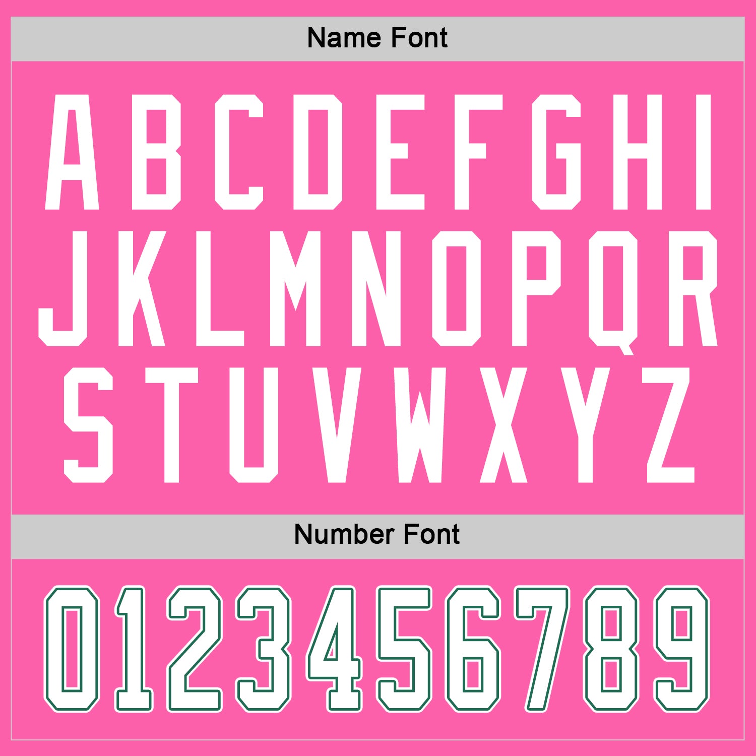 Custom Pink White-Kelly Green Hockey Jersey view 3