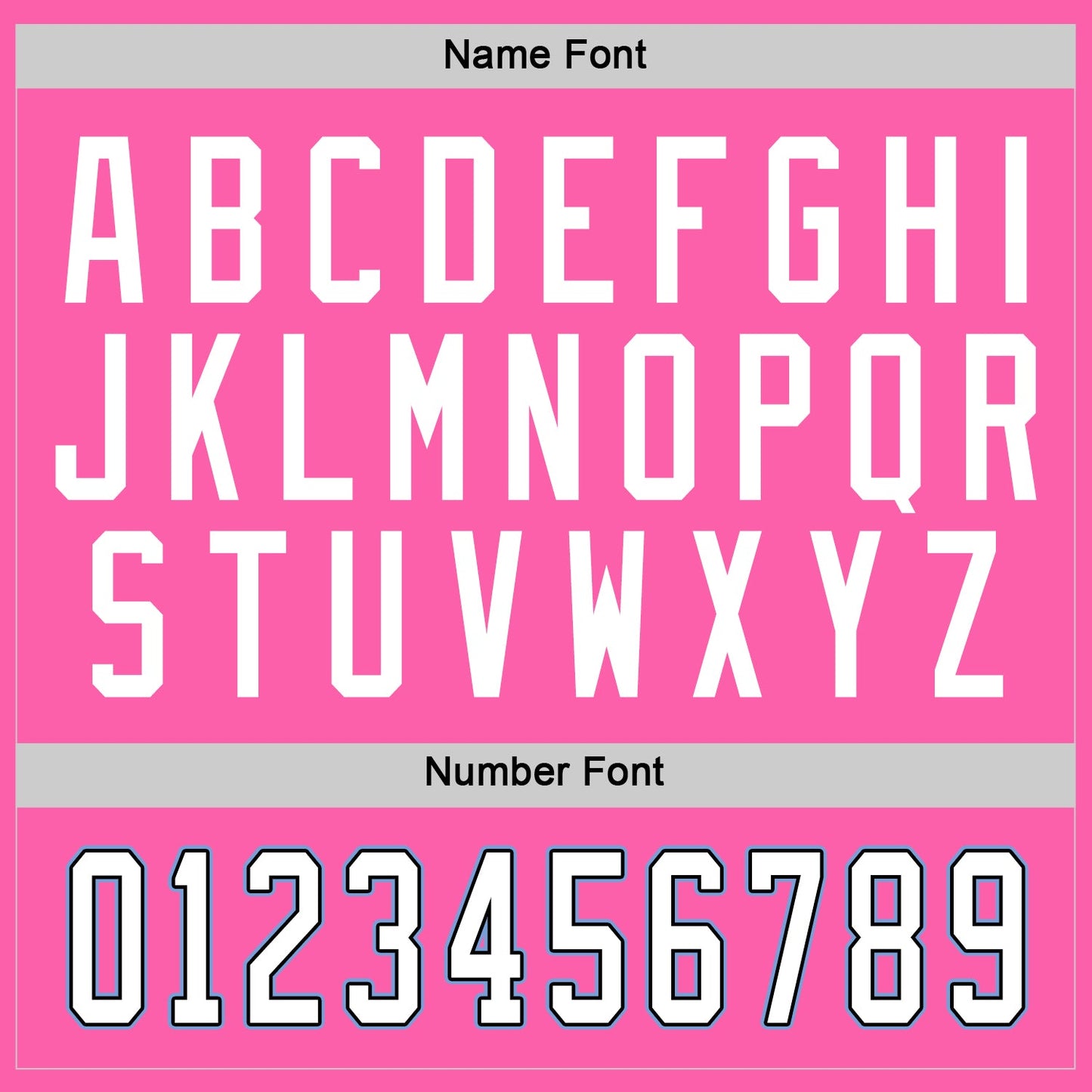 Custom Pink White-Light Blue Hockey Jersey view 3