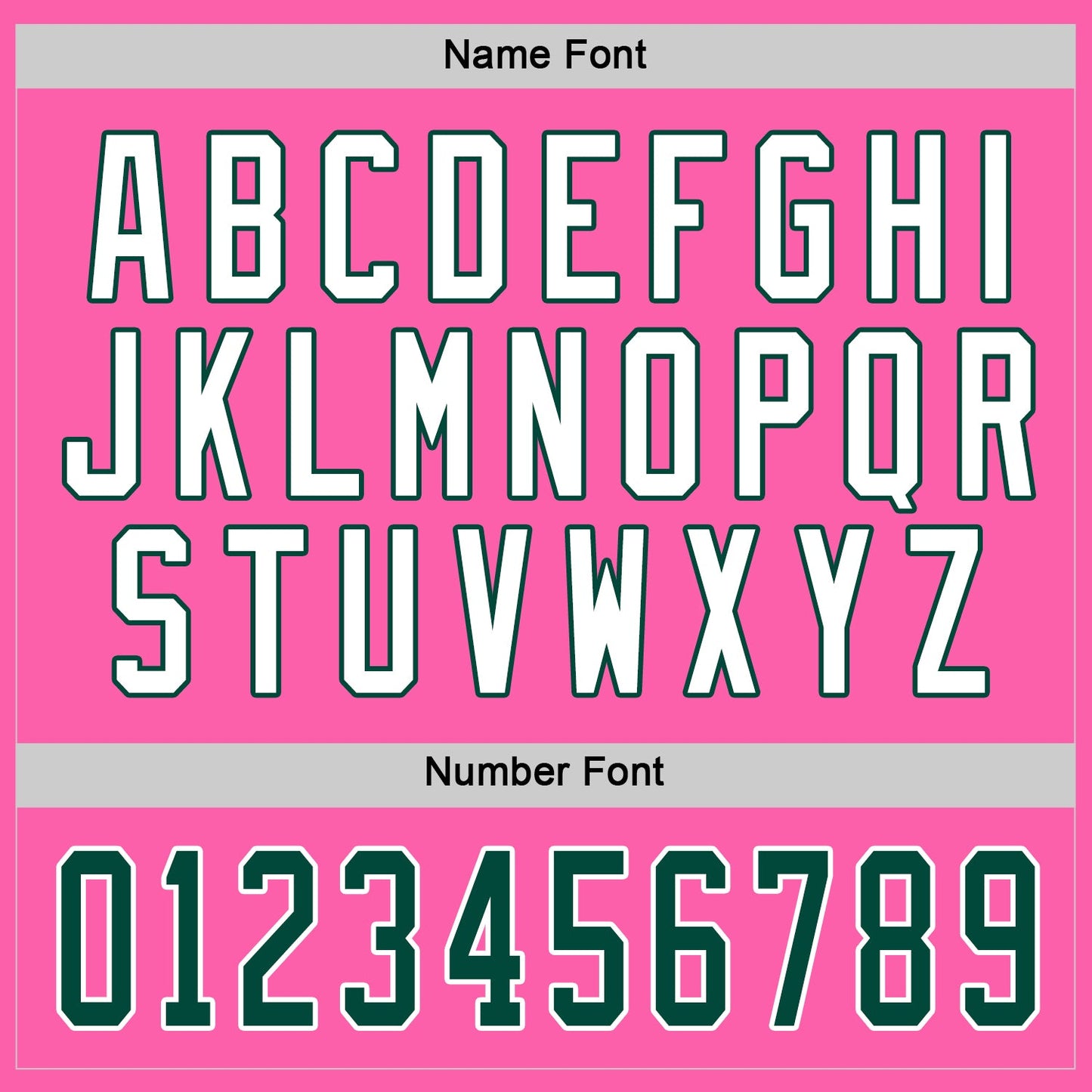 Custom Pink Green-White Hockey Jersey view 3