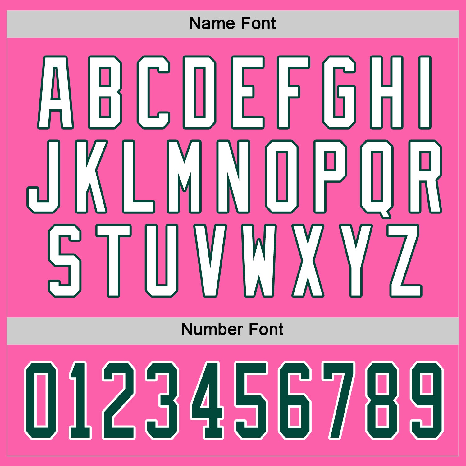 Custom Pink Green-White Hockey Jersey view 3