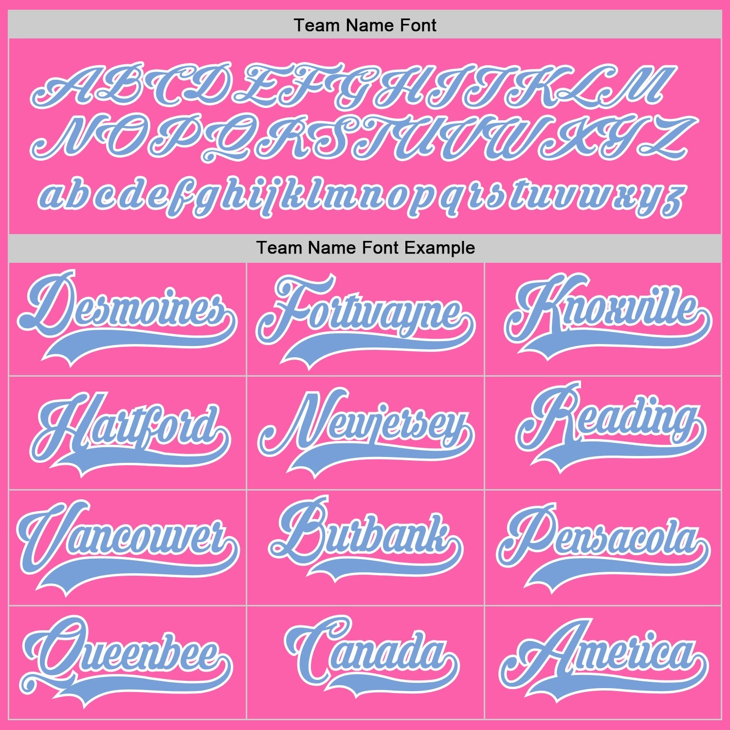 Custom Pink Light Blue-White Hockey Jersey view 4