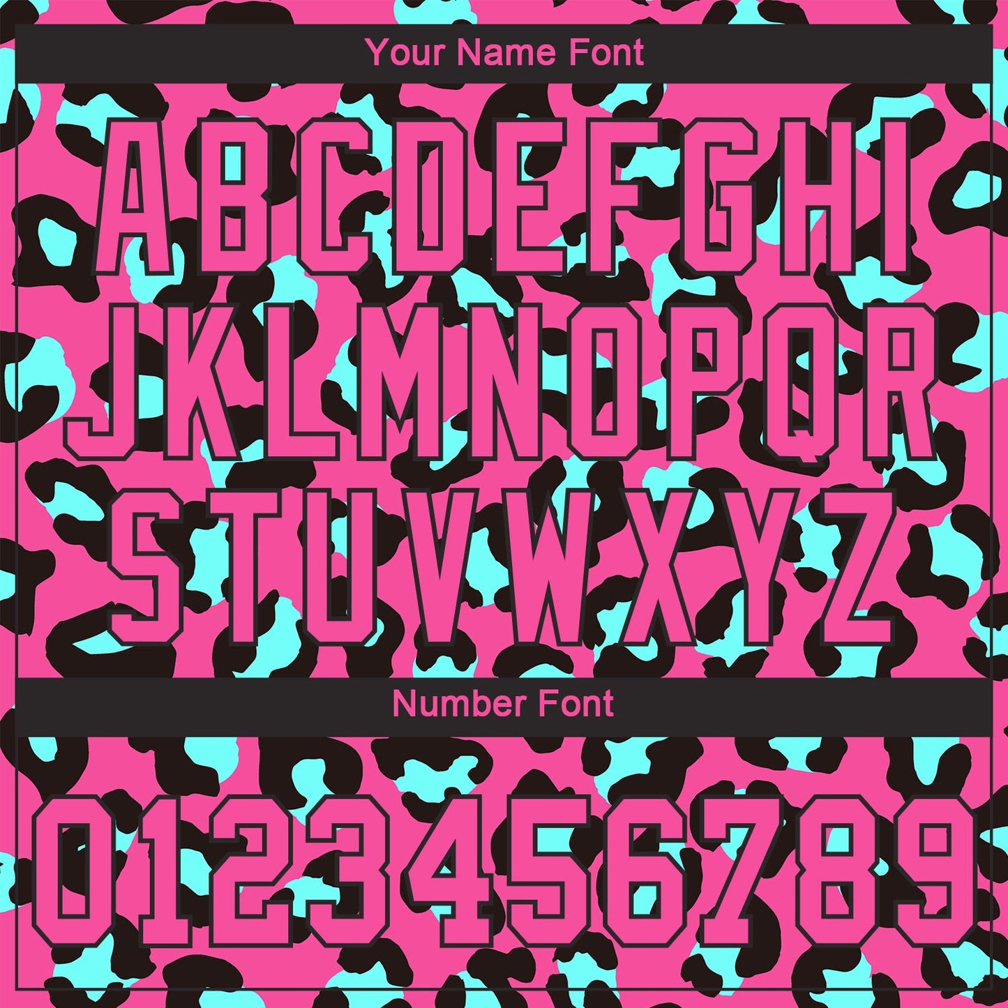 Custom Pink Pink-Black 3D Pattern Design Leopard Authentic Baseball Jersey view 5