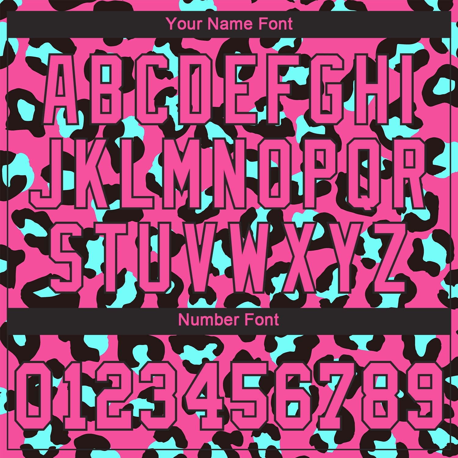 Custom Pink Pink-Black 3D Pattern Design Leopard Authentic Baseball Jersey view 5