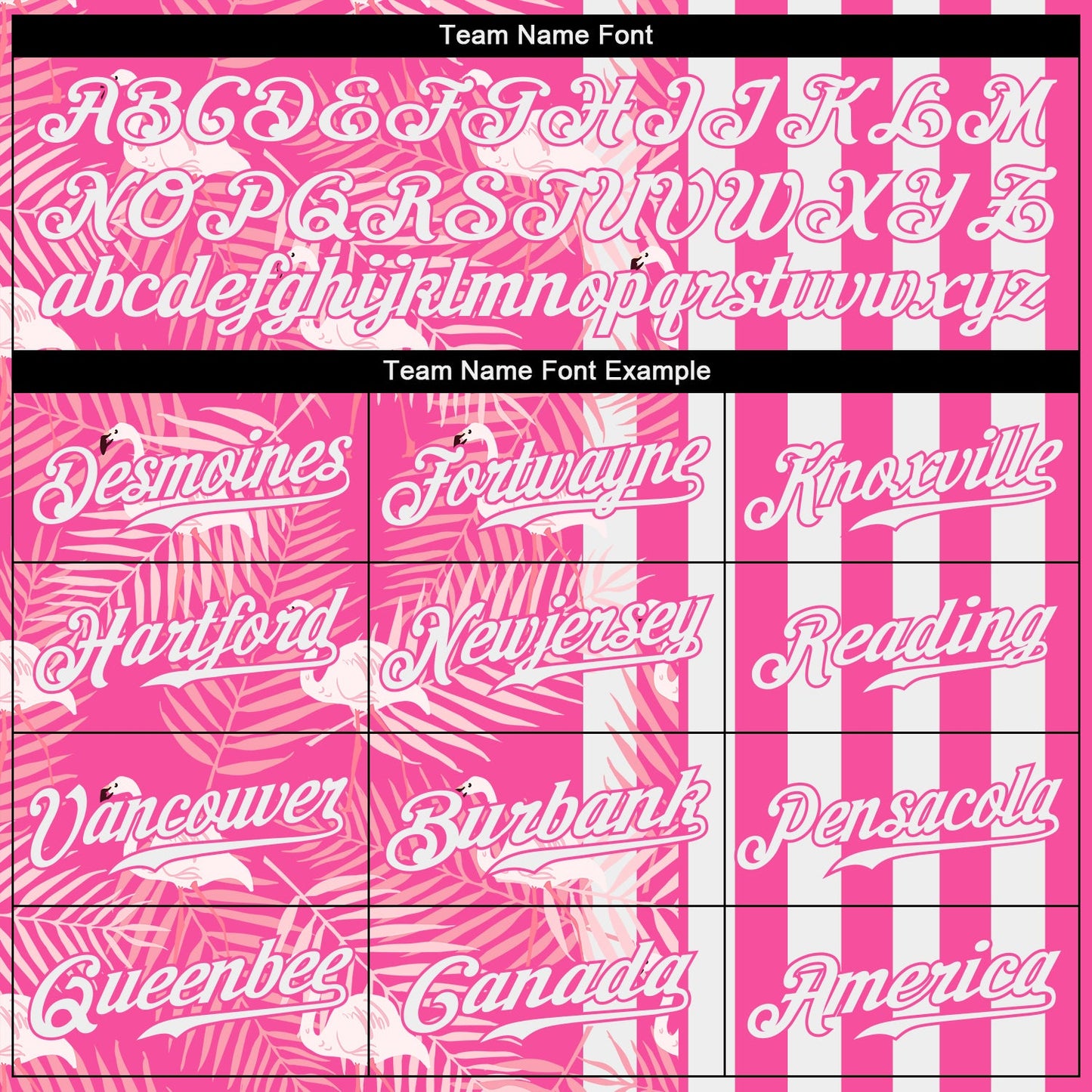 Custom Pink White 3D Pattern Design Tropical Palm Leaves And Famingo Authentic Baseball Jersey view 4