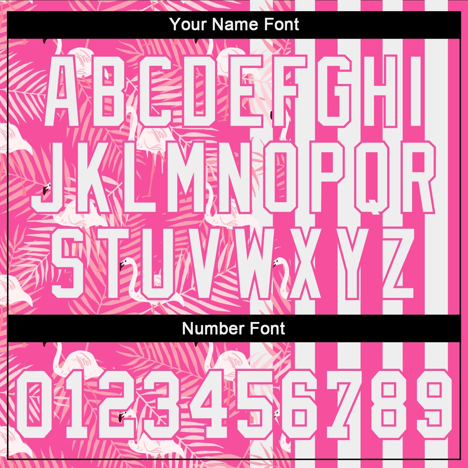 Custom Pink White 3D Pattern Design Tropical Palm Leaves And Famingo Authentic Baseball Jersey view 5