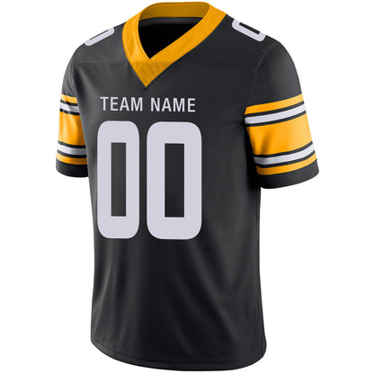 Custom P.Steelers Stitched American Football Jerseys Personalize Birthday Gifts Black Jersey view 4