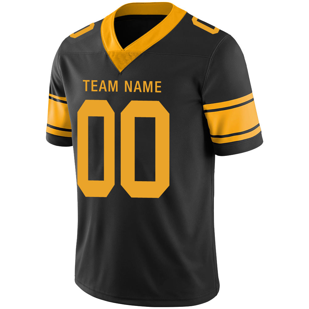 Custom P.Steelers Stitched American Football Jerseys Personalize Birthday Gifts Black Jersey view 4
