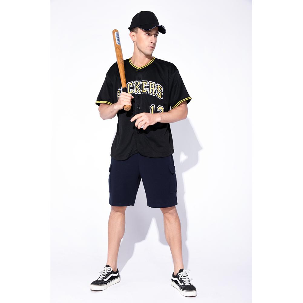 Custom Black Gold-White Baseball Jersey view 2