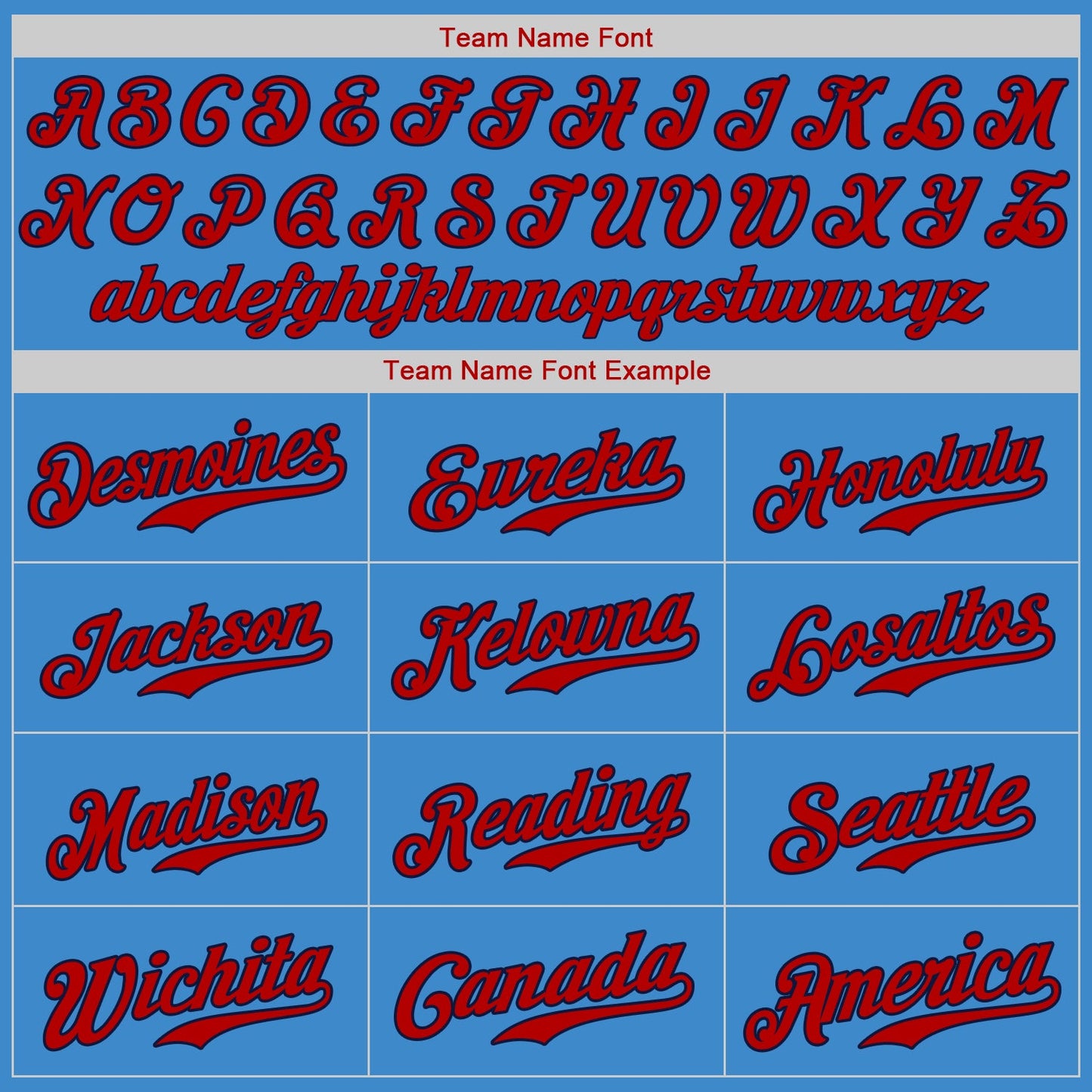 Custom Powder Blue Red-Navy Authentic Baseball Jersey view 5