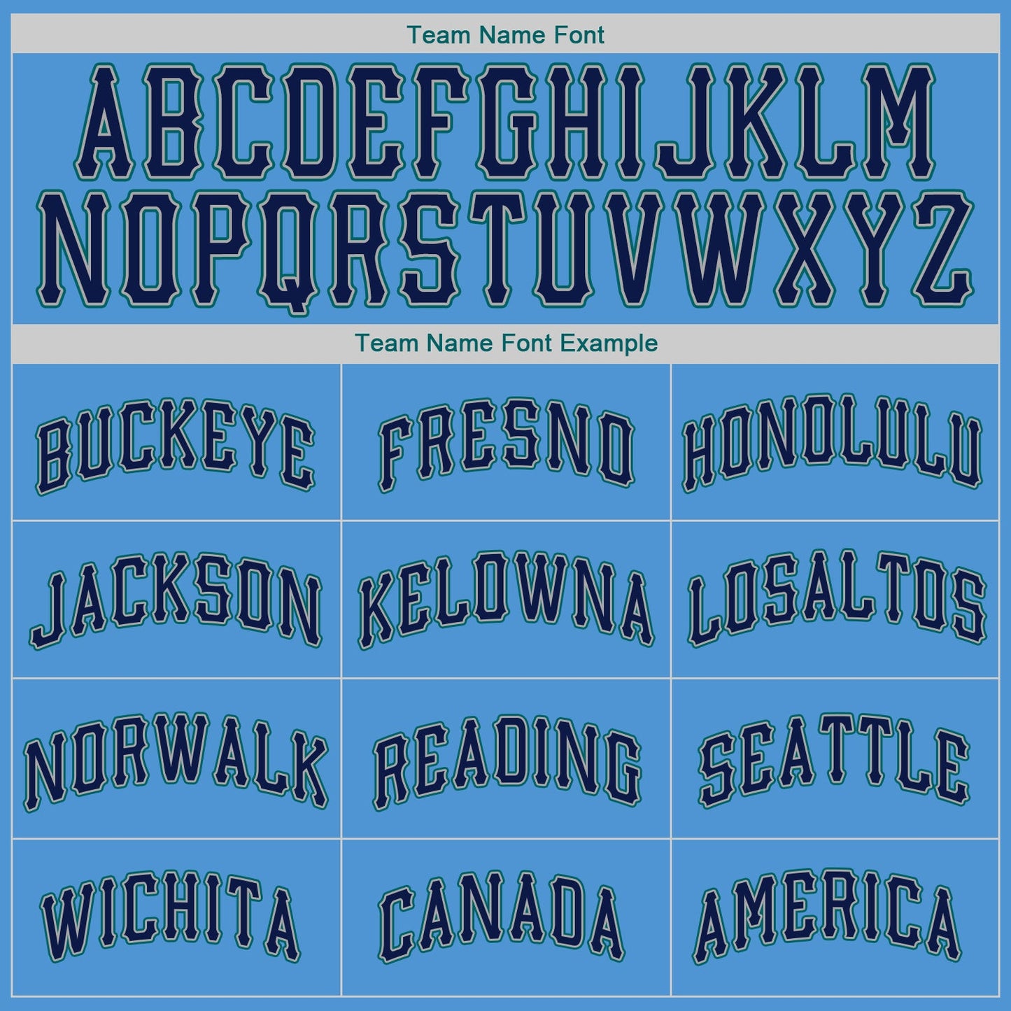 Custom Powder Blue Navy-Teal Authentic Baseball Jersey view 5