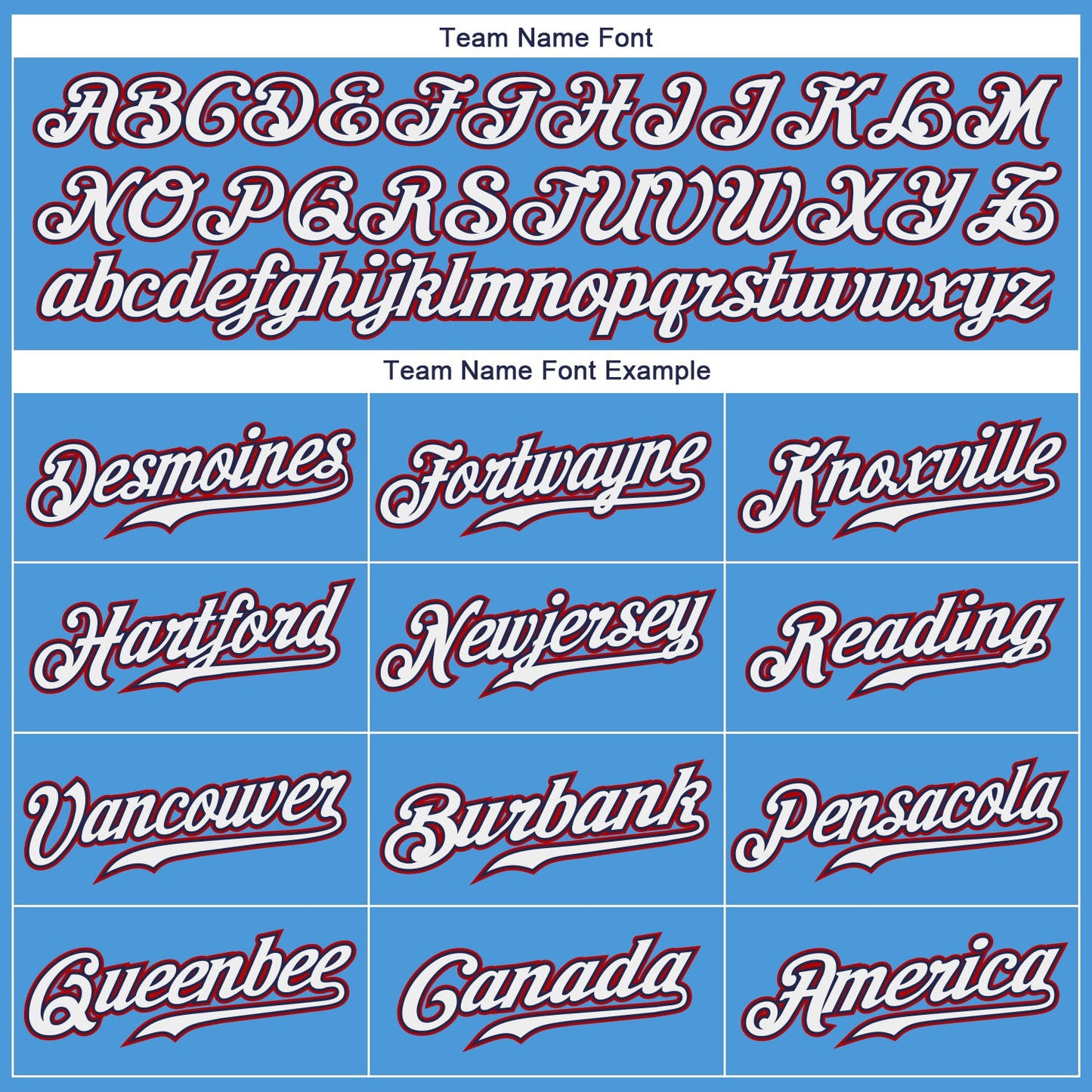 Custom Powder Blue White-Red Authentic Baseball Jersey view 4