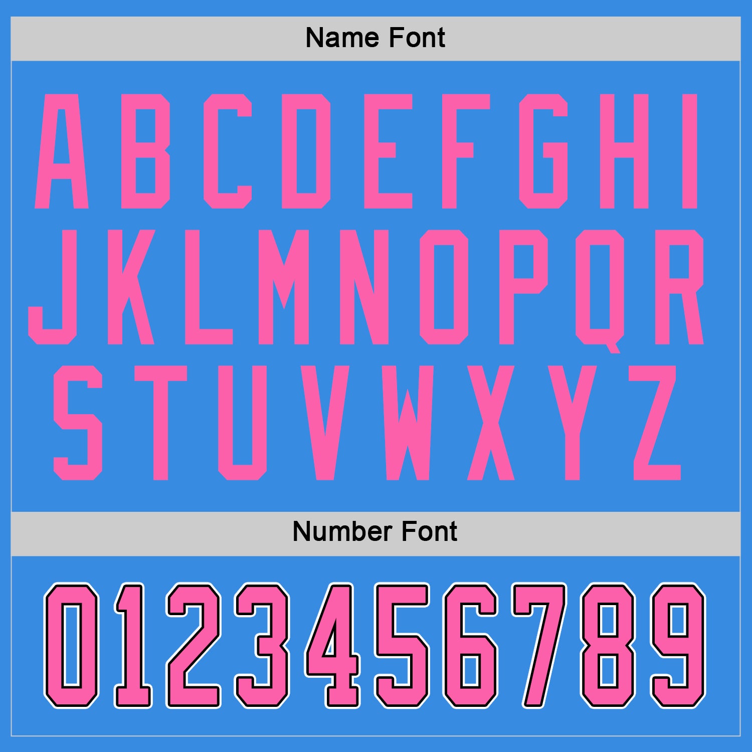 Custom Powder Blue Pink-Black Hockey Jersey view 3