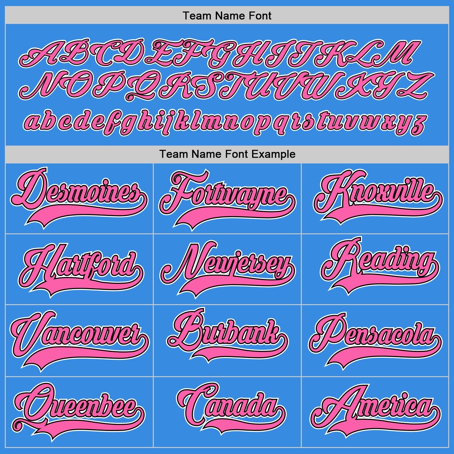 Custom Powder Blue Pink-Black Hockey Jersey view 4