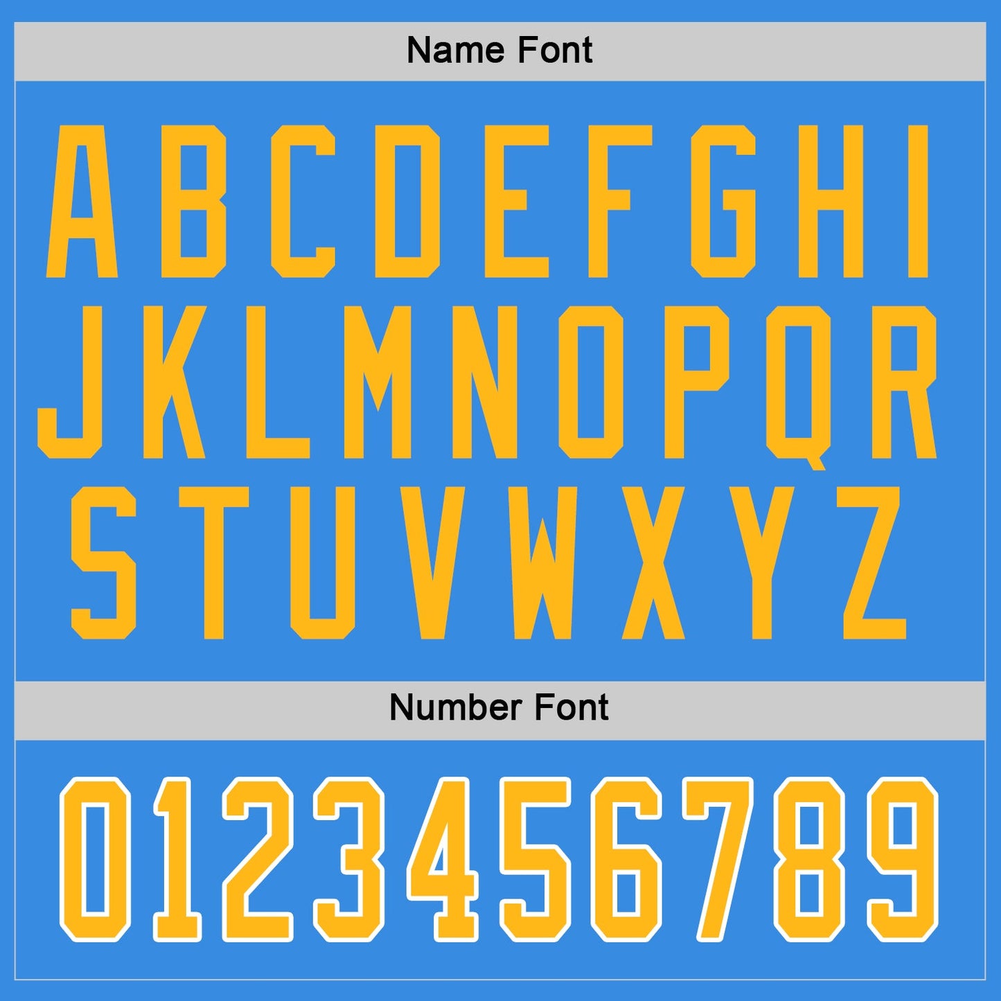 Custom Powder Blue Gold-White Hockey Jersey view 3