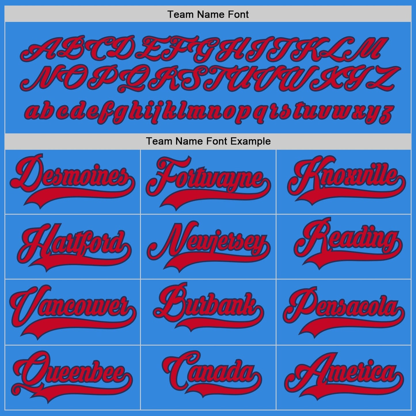 Custom Powder Blue Red-Navy Hockey Jersey view 4