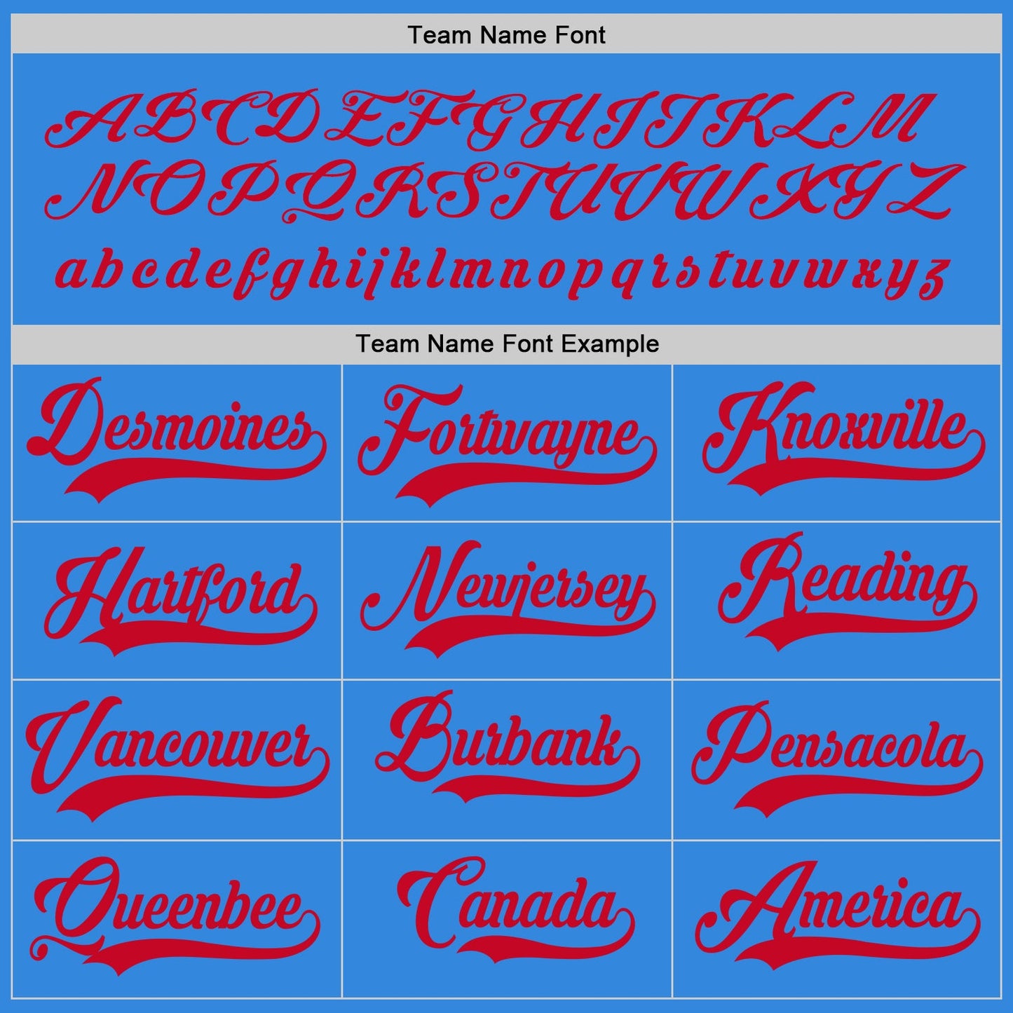 Custom Powder Blue Red Hockey Jersey view 4