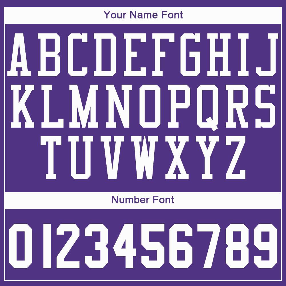 Custom Purple White Round Neck Basketball Jersey view 3