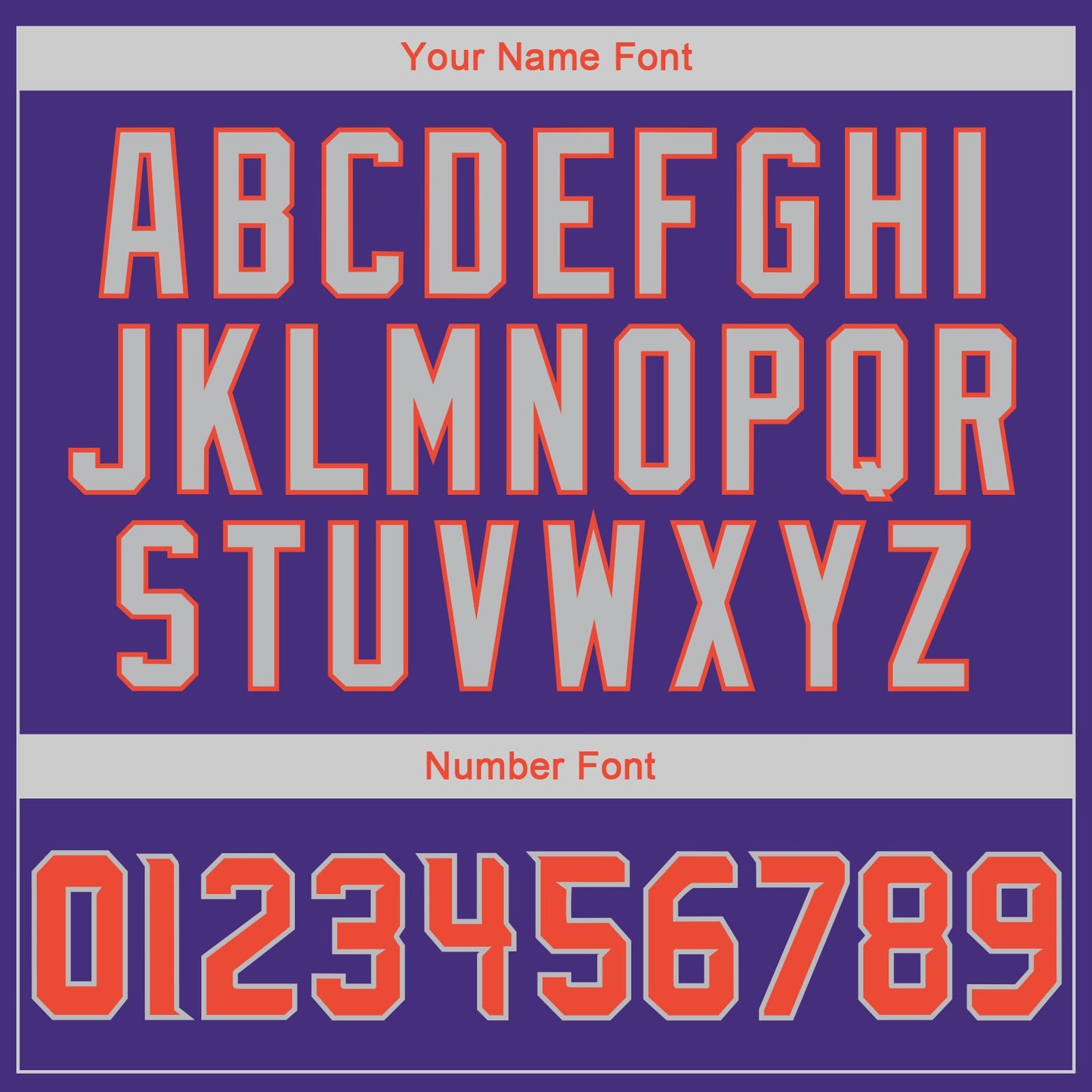 Custom Stitched Purple Orange-Gray Sports Pullover Sweatshirt Hoodie view 5