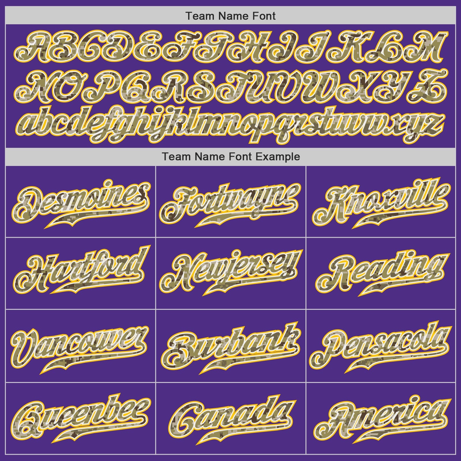 Custom Purple Camo-Gold Authentic Throwback Basketball Jersey view 3