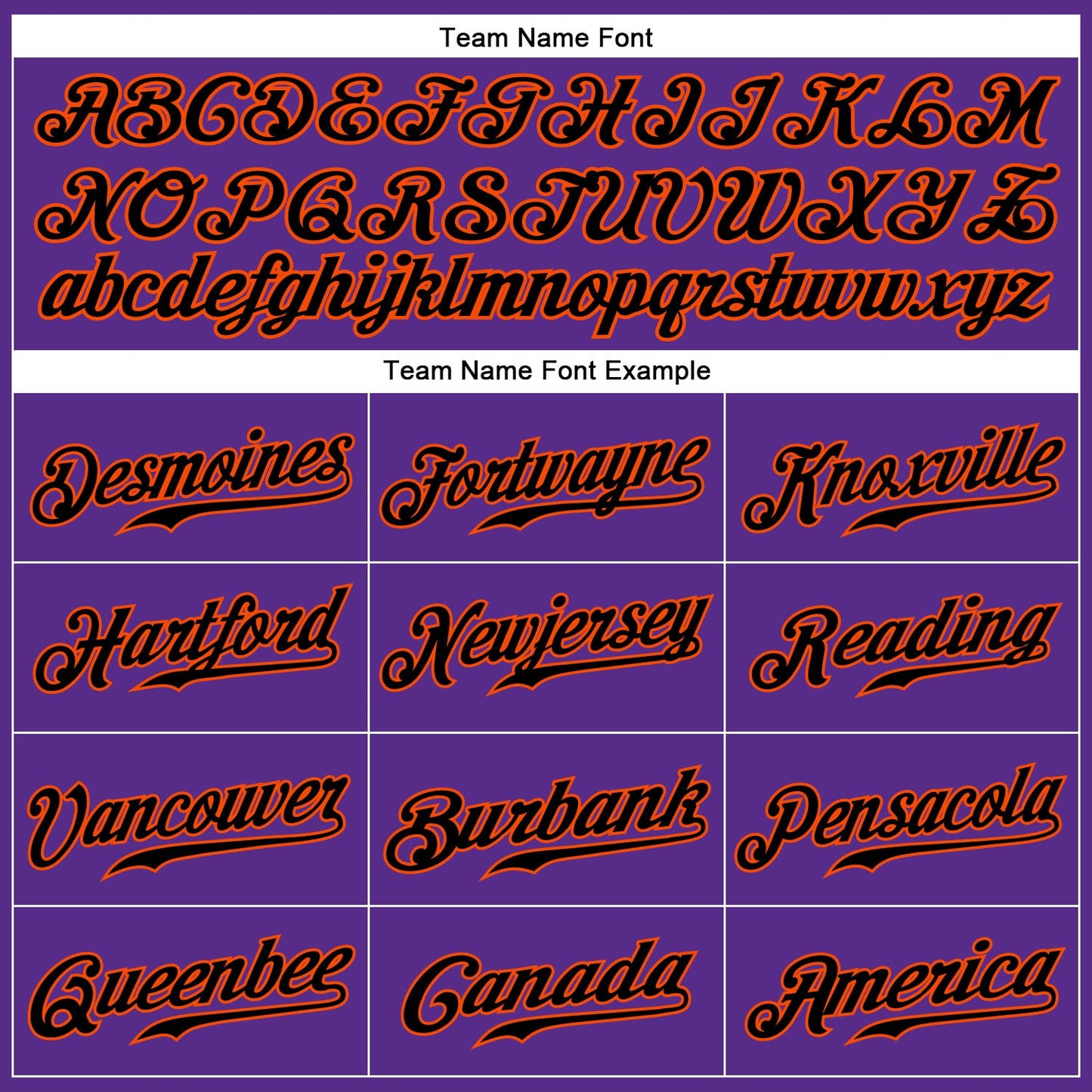 Custom Purple Black Pinstripe Black-Orange Authentic Baseball Jersey view 4