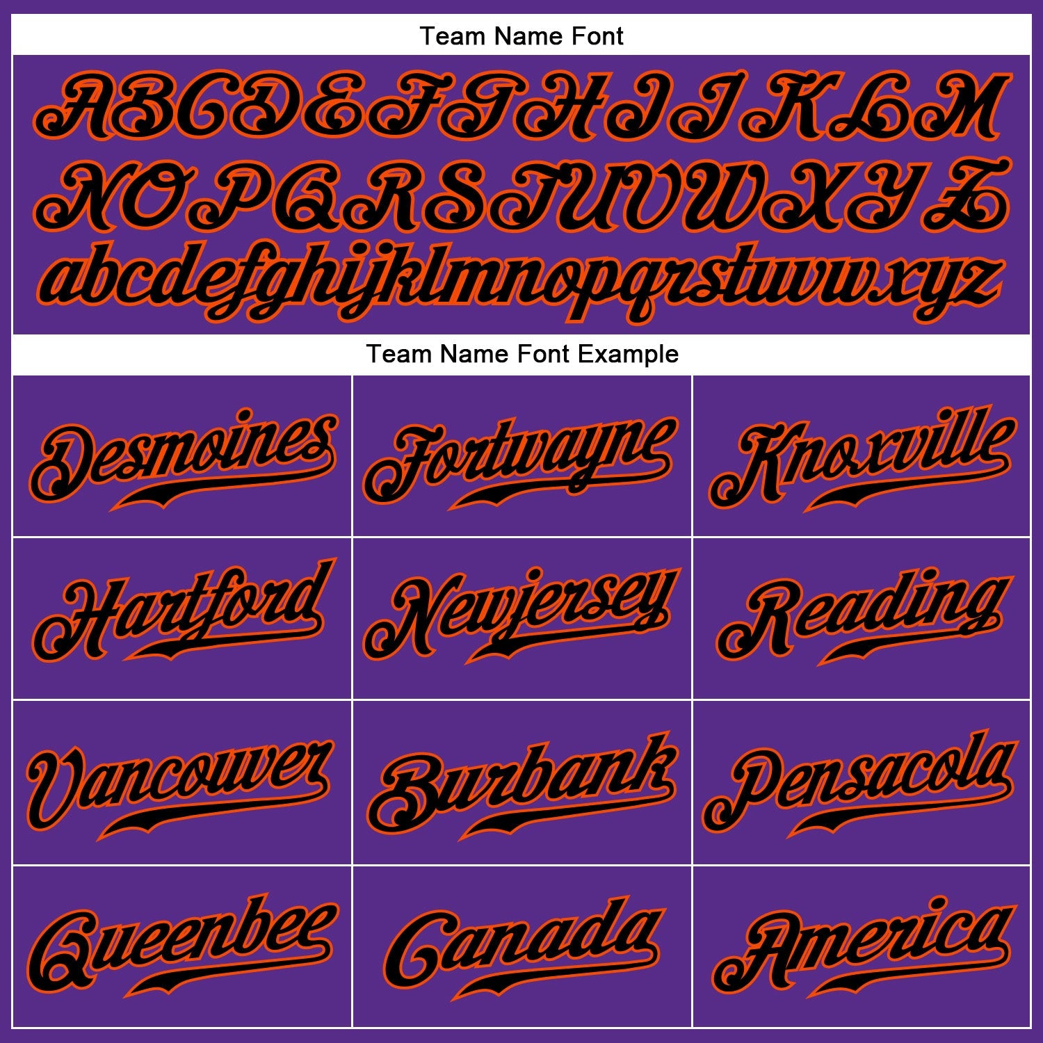 Custom Purple Black Pinstripe Black-Orange Authentic Baseball Jersey view 4
