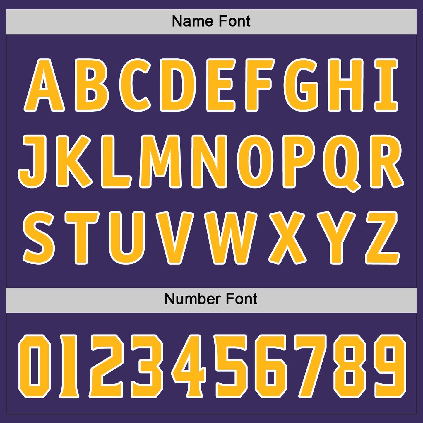 Custom Purple Gold-White Hockey Jersey view 6