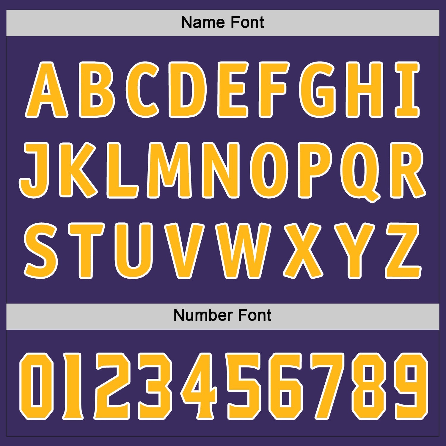 Custom Purple Gold-White Hockey Jersey view 6