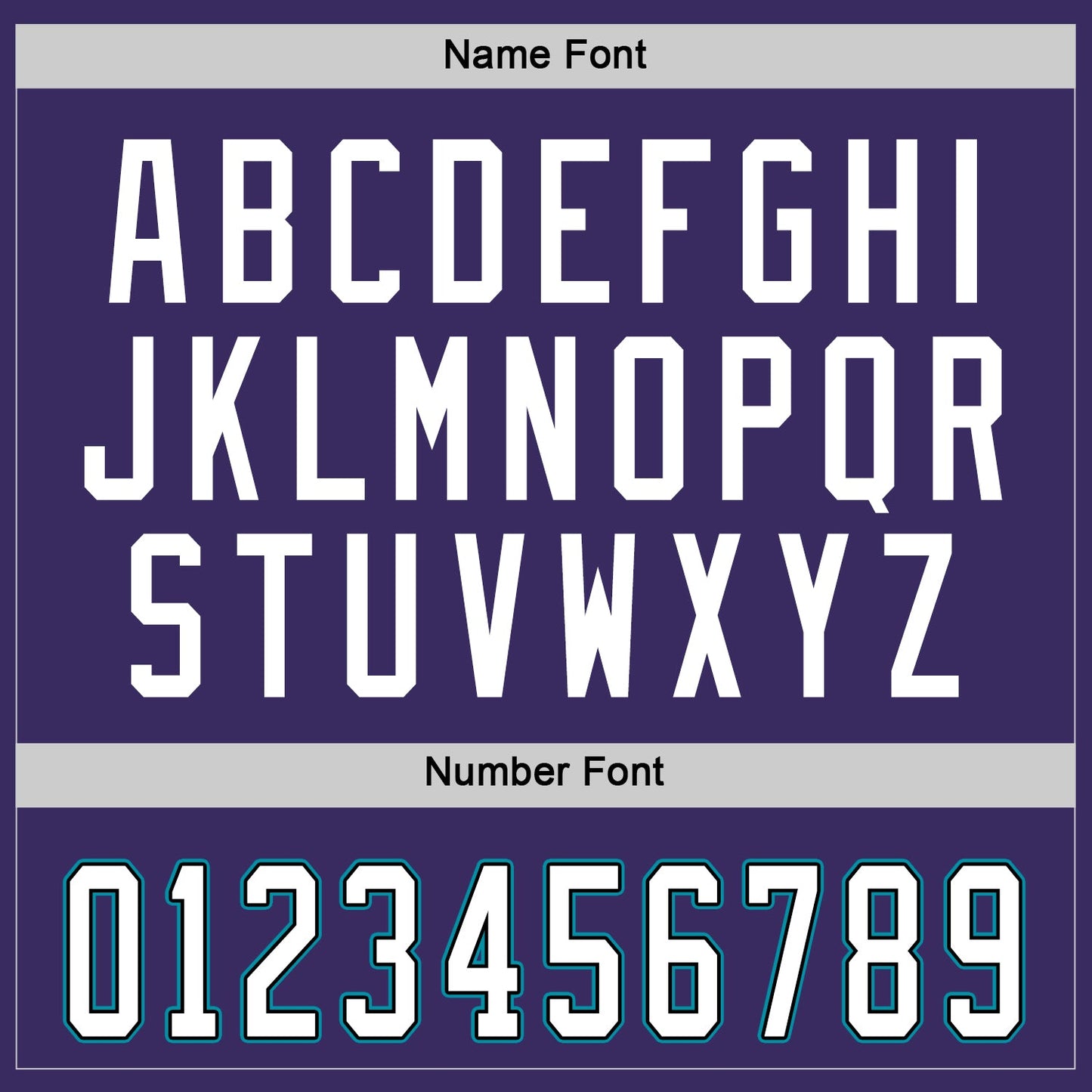 Custom Purple White-Teal Hockey Jersey view 3