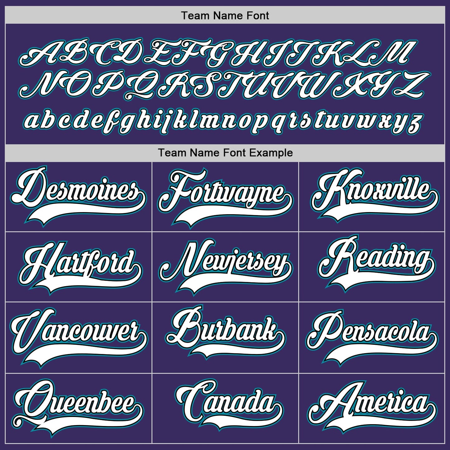 Custom Purple White-Teal Hockey Jersey view 4