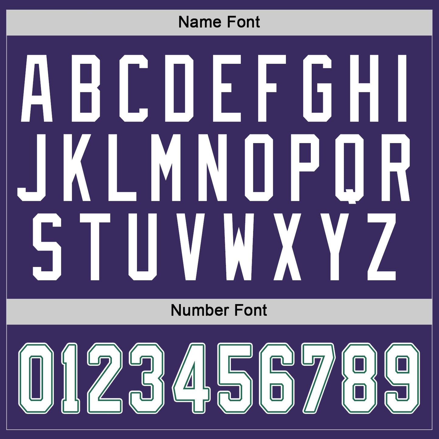 Custom Purple White-Kelly Green Hockey Jersey view 3