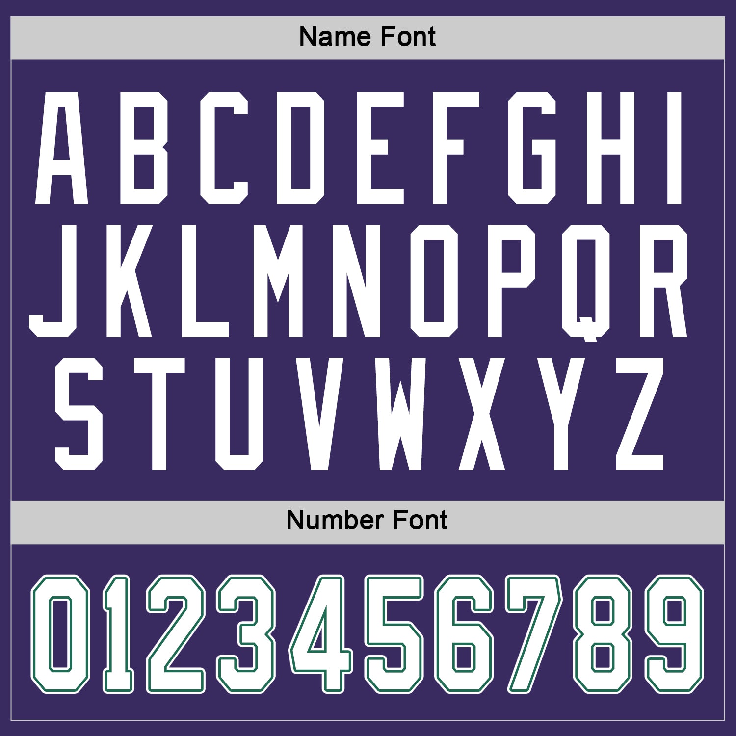 Custom Purple White-Kelly Green Hockey Jersey view 3