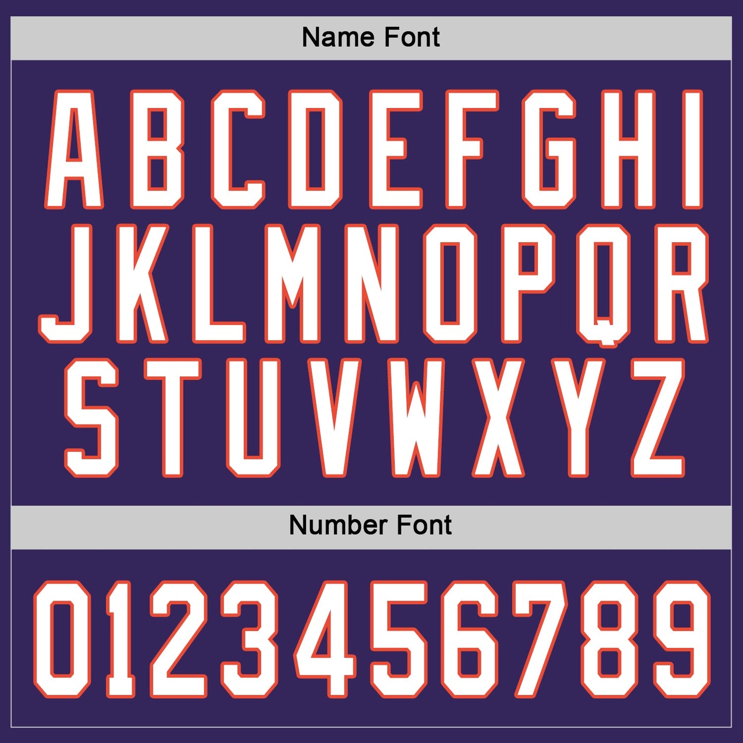 Custom Purple White-Orange Hockey Jersey view 3