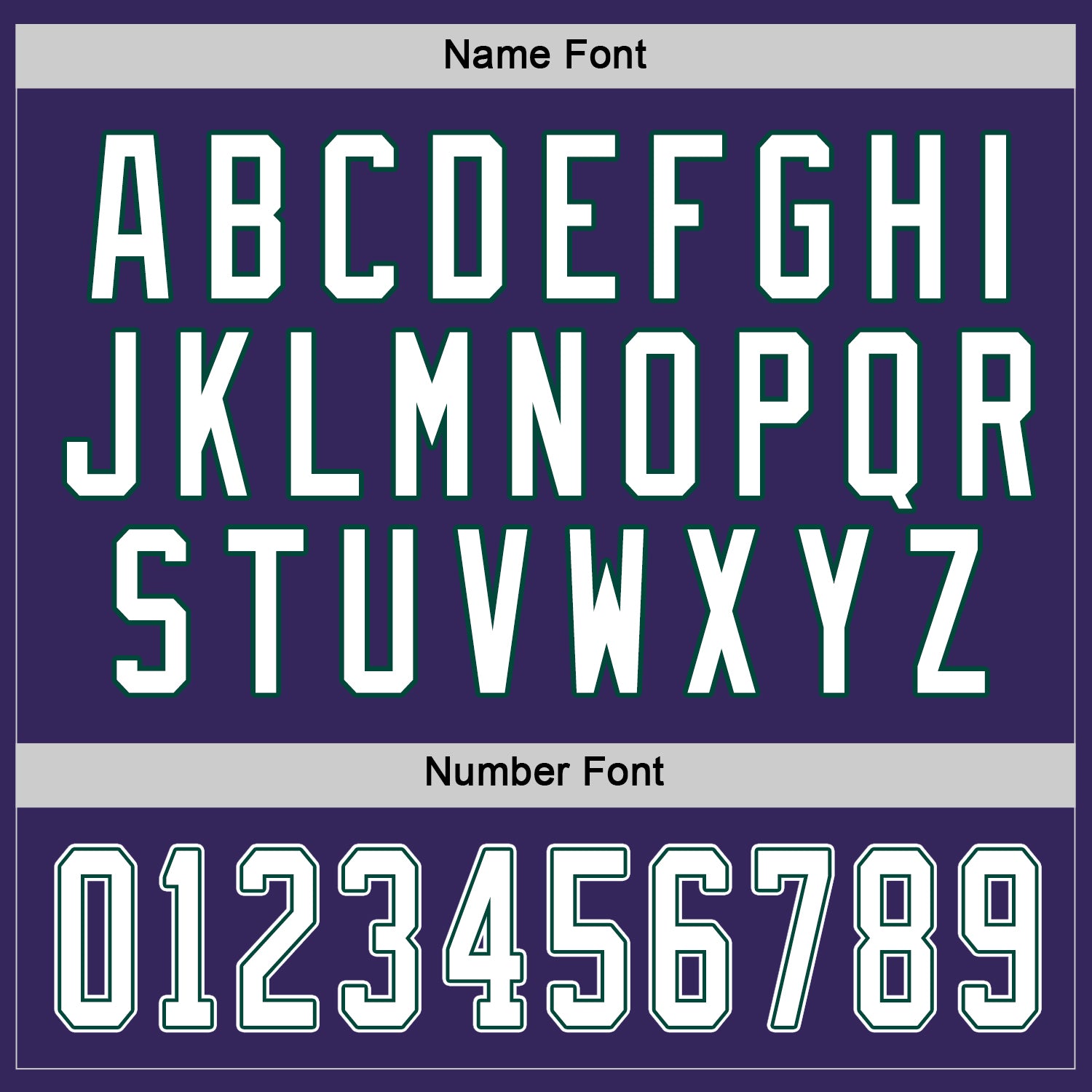 Custom Purple White-Green Hockey Jersey view 3