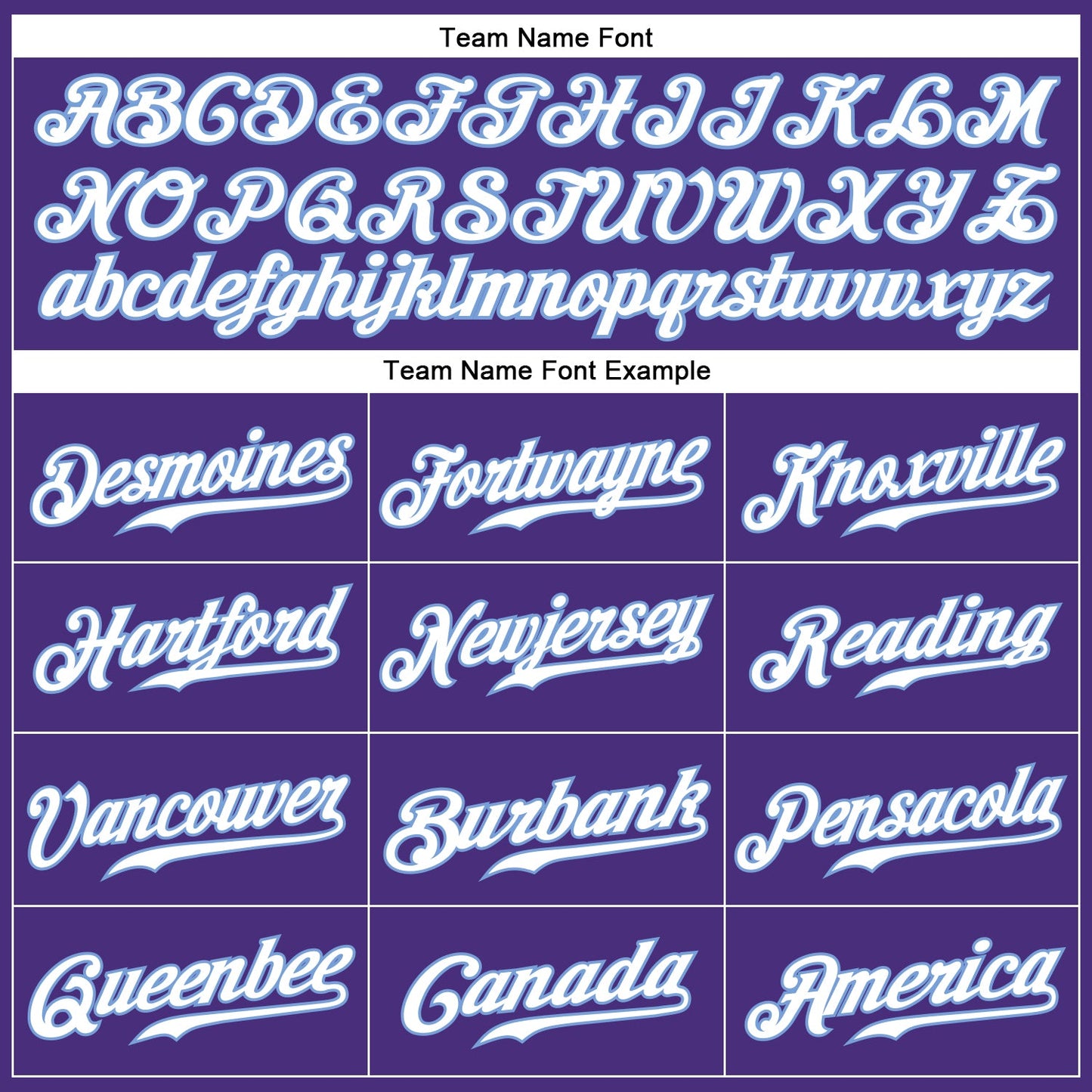 Custom Purple White-Light Blue Authentic Baseball Jersey view 4