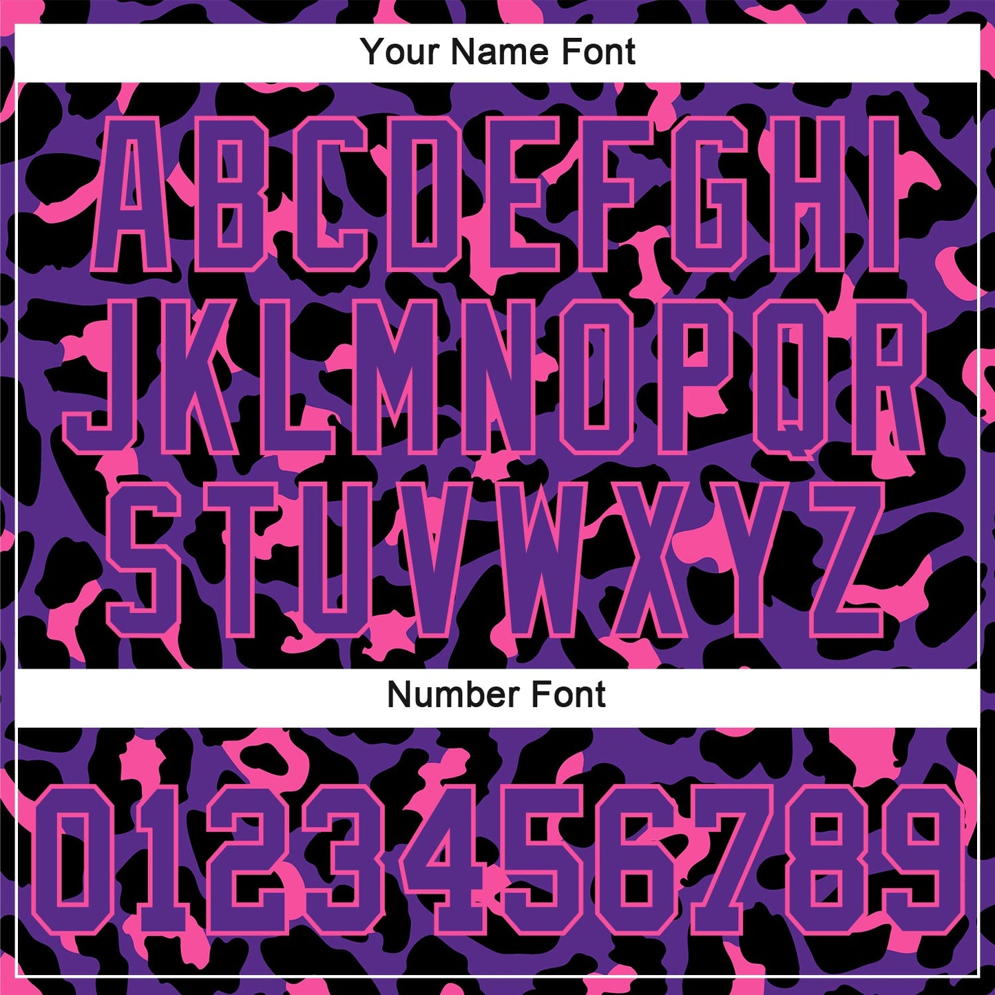 Custom Purple Purple-Pink 3D Pattern Design Leopard Authentic Baseball Jersey view 5
