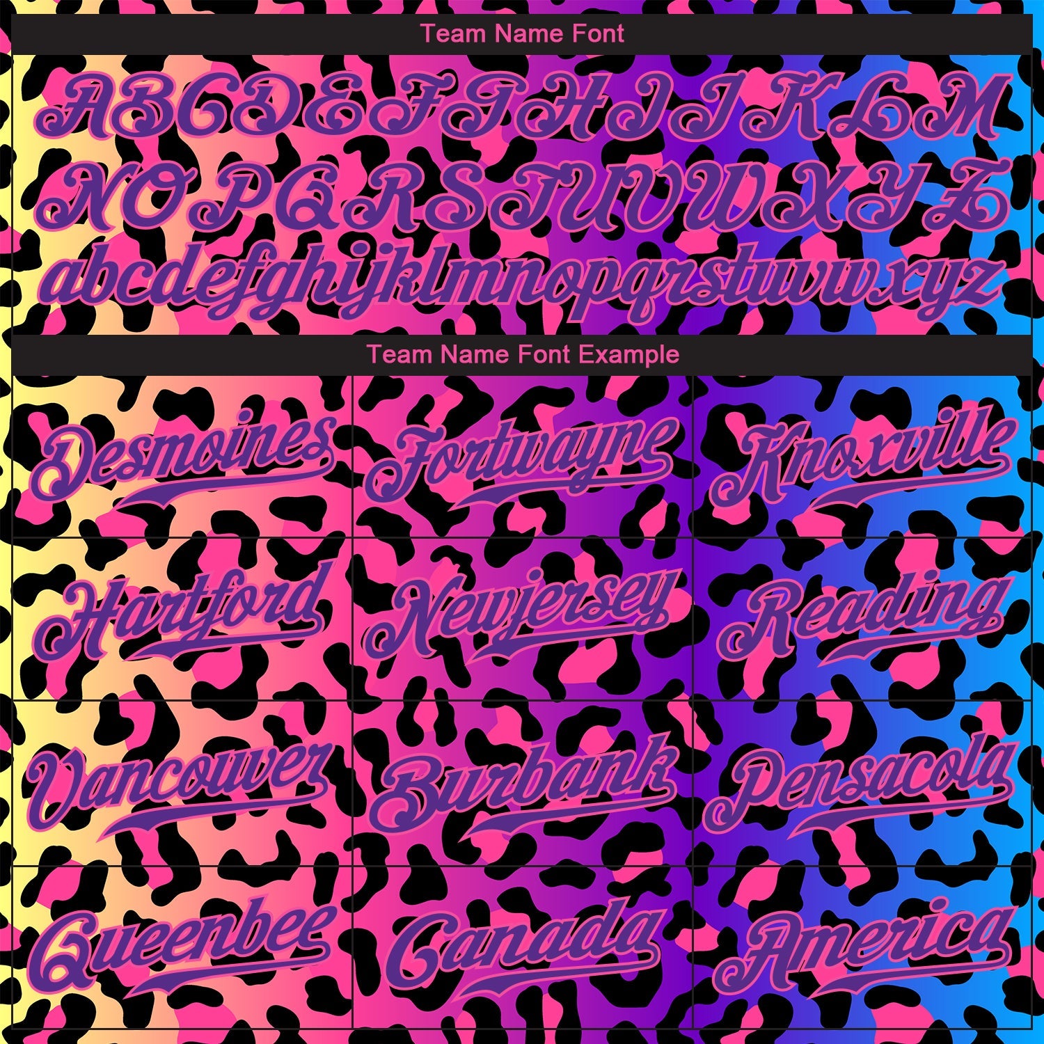 Custom Purple Purple-Pink 3D Pattern Design Leopard Authentic Baseball Jersey view 4