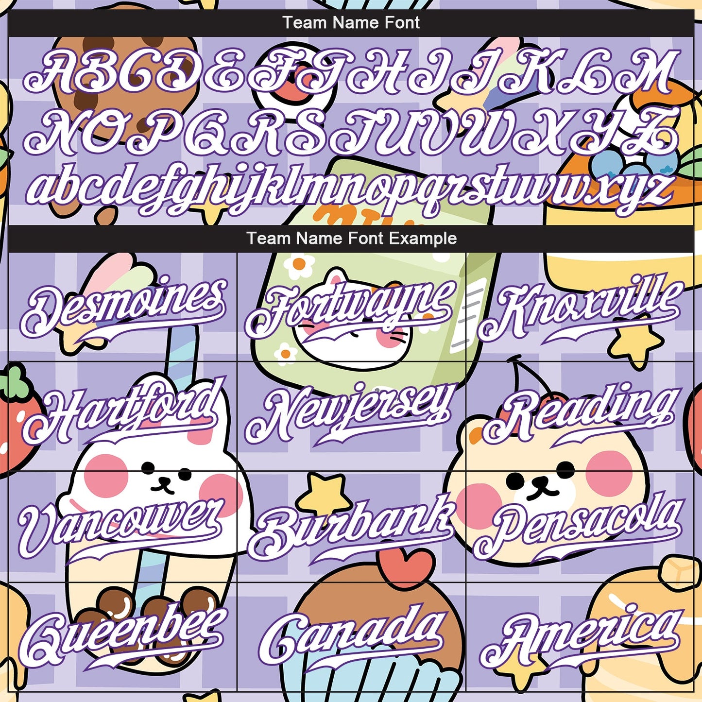 Custom Purple White-Purple 3D Pattern Design Sticker Cartoons Authentic Baseball Jersey view 4