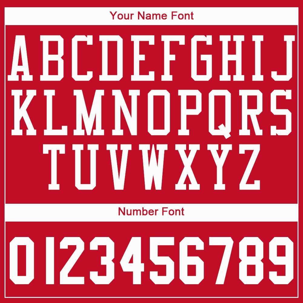 Custom Red White Round Neck Basketball Jersey view 3
