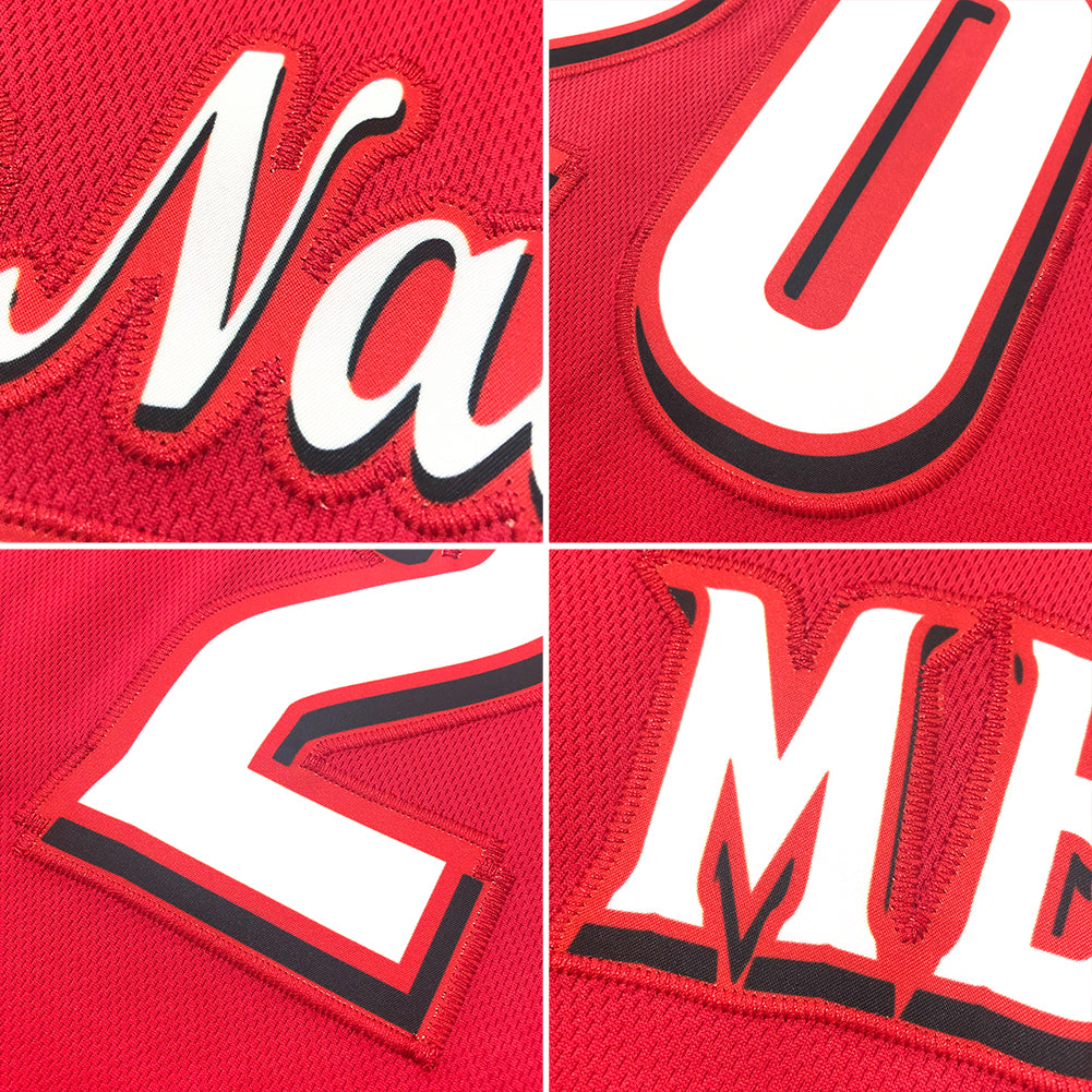 Custom Red White-Royal Authentic Throwback Rib-Knit Baseball Jersey Shirt view 7