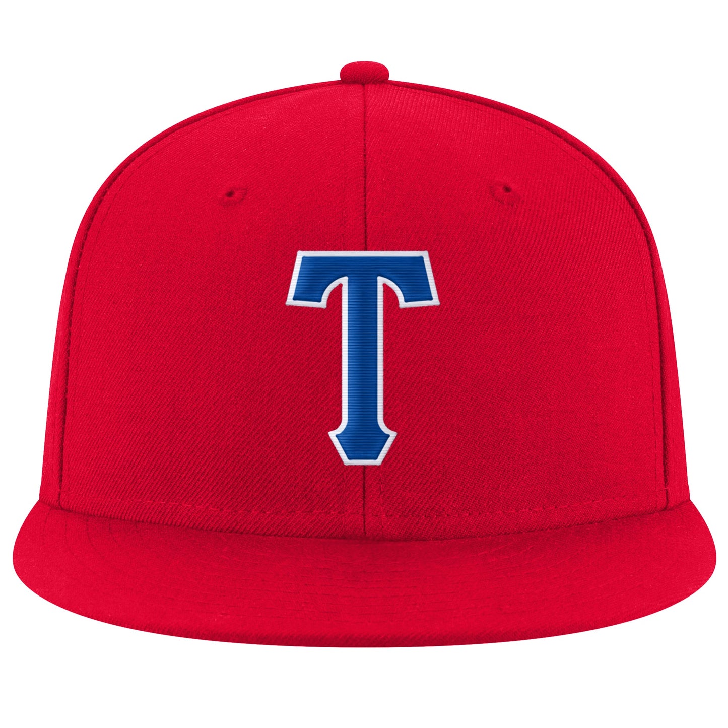 Custom Red Royal-White Stitched Adjustable Snapback Hat view 2